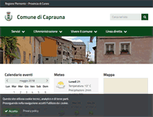 Tablet Screenshot of comune.caprauna.cn.it